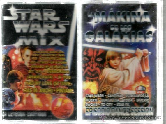 Casetes antiguos: 2 CASETES STAR WARS & LA GUERRA DE LAS GALAXIAS ( DANCE MIX )