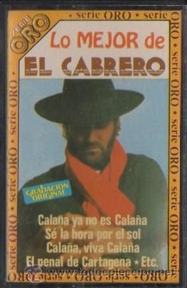Cassetes antigas: LO MEJOR DE EL CABRERO. GRABACION ORIGINAL.   CASE-12483