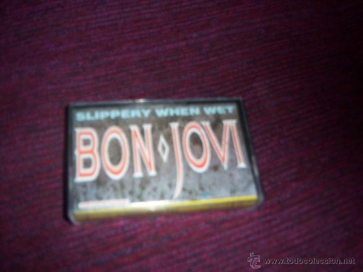 Casetes antiguos: BON JOVI---SLIPPERY WHEN WET
