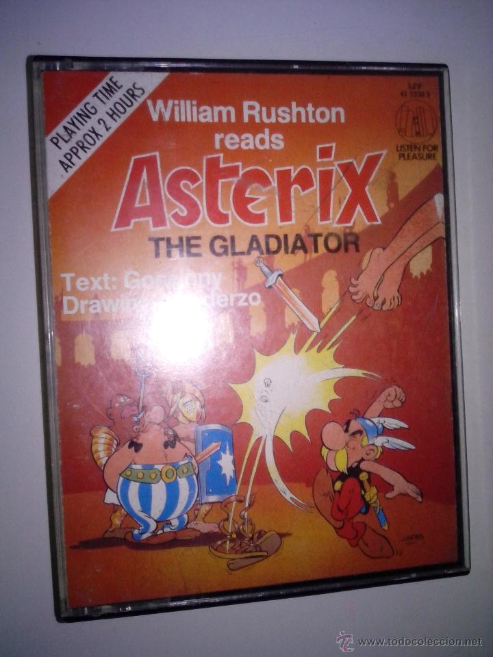 Casetes antiguos: ASTERIX - the gladiator - william rushton reads- DIFICIL - Foto 1