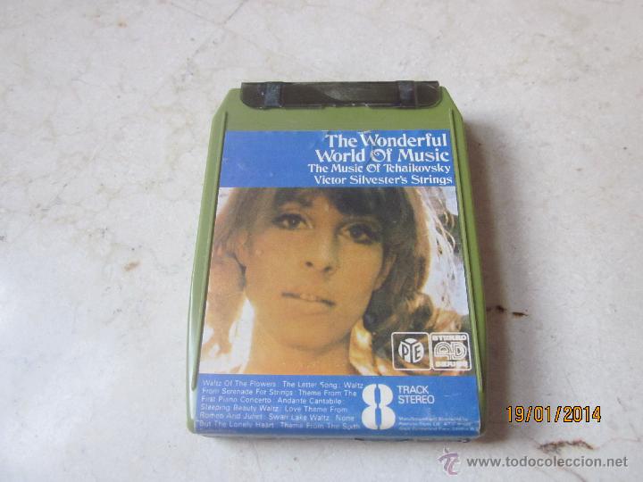 Casetes antiguos: THE WONDERFUL WORLD OF MUSIC -THE MUSIC OF TCHAIKOVSKY VICTOR SILVESTER&acute;S STRINGS CARTUCHO 8 PISTAS