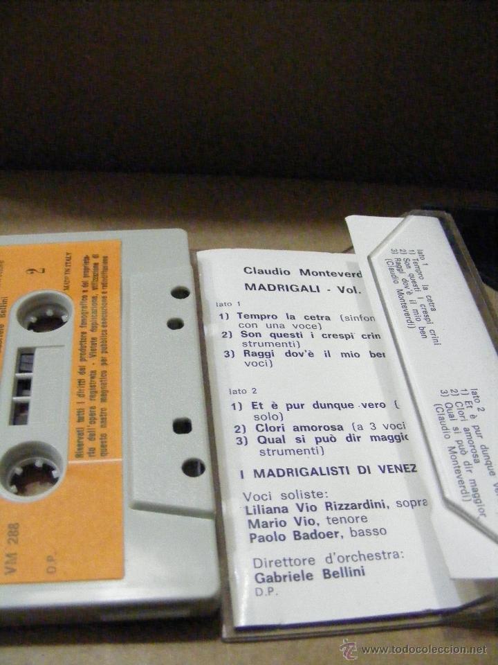 Casetes antiguos: CLAUDIO MONTEVERDI - MADRIGALI vol1 - Foto 2