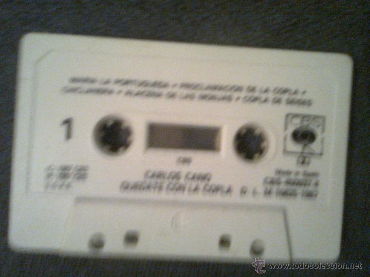 Casetes antiguos: Carlos Cano - Quedate con la copla (CBS, 1987) - Foto 1