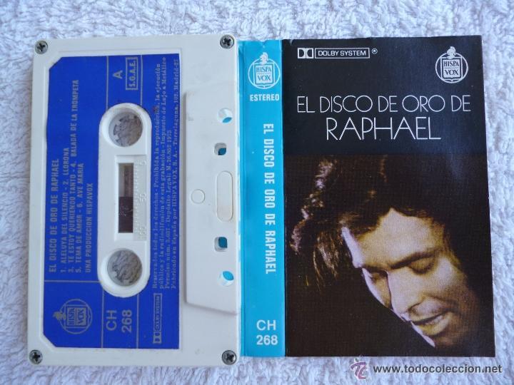 Casetes antiguos: RAPHAEL El disco de oro de Raphael - 1976 - Hispavox - Foto 1