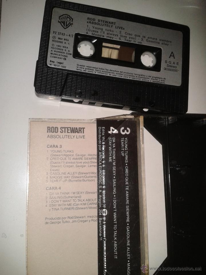Casetes antiguos: ROD STEWART - ABSOLUTELY LIVE - Foto 2