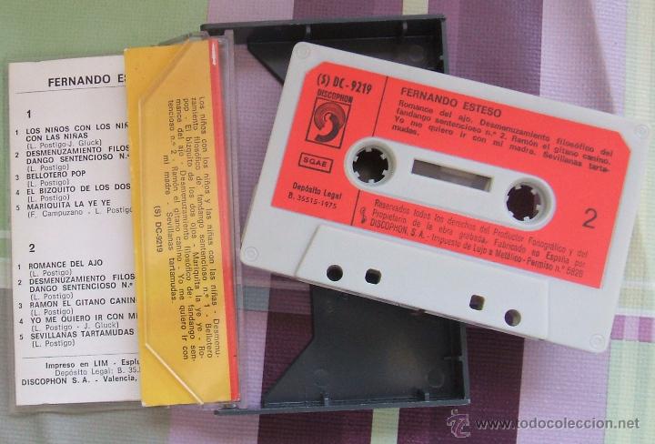 Casetes antiguos: FERNANDO ESTESO: cinta de casete de 1975 - Foto 2