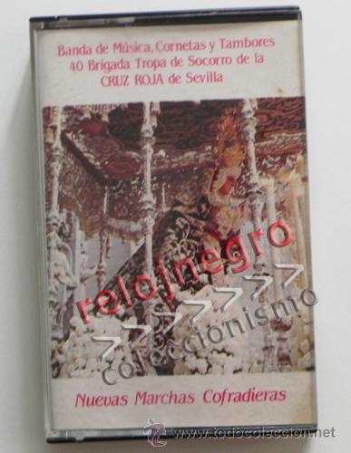 Casetes antiguos: BANDA M&Uacute;SICA CORNETAS Y TAMBORES 40 BRIGADA LA CRUZ ROJA DE SEVILLA - SEMANA SANTA RELIGI&Oacute;N MARCHAS