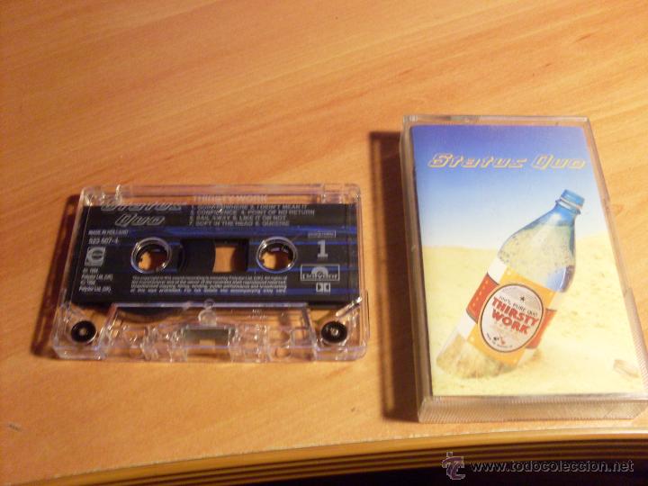 Casetes antiguos: STATUS QUO (THIRSTY WORK) CASSETTE 1994 POLYDOR UK (CAI4) - Foto 1