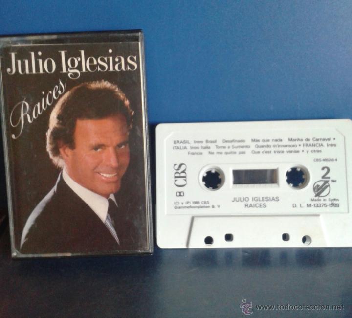 Casetes antiguos: JULIO IGLESIAS.- RAICES - Foto 2