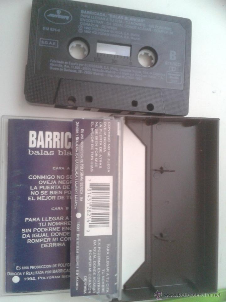 Casetes antiguos: BARRICADA - BALAS BLANCAS - Foto 2
