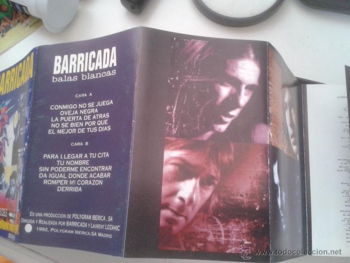 Casetes antiguos: BARRICADA - BALAS BLANCAS - Foto 3