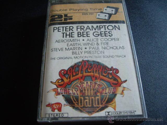 Casetes antiguos: PETER FRAMPTON-THE BEE GEES-SARGENT PEPPERS-DOBLE DURACION-BEATLES