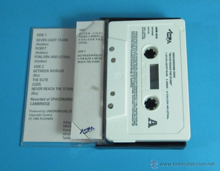 Casetes antiguos: UNDERGROUND ZERO. NEVER REACH THE STARS - Foto 2
