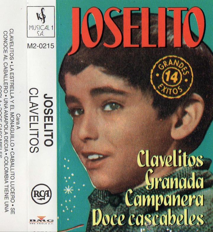 Casetes antiguos: JOSELITO - CLAVELITOS - GRANDES 14 EXITOS - RCA - BMG - Foto 1