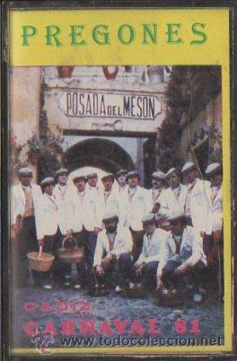 Casetes antiguos: CADIZ CARNAVAL 81. PREGONES. CAR-1000 ,2
