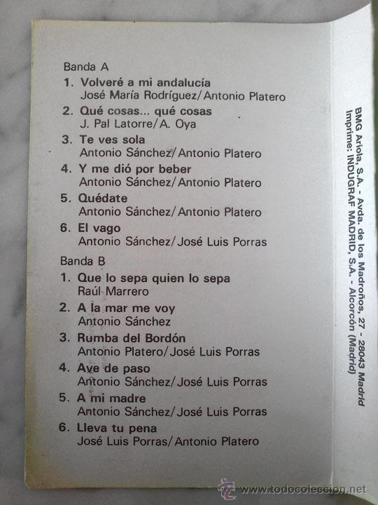 Casetes antiguos: CASETE - BORDON 4 - SUS EXITOS - DALLAS - 1982 - Foto 2