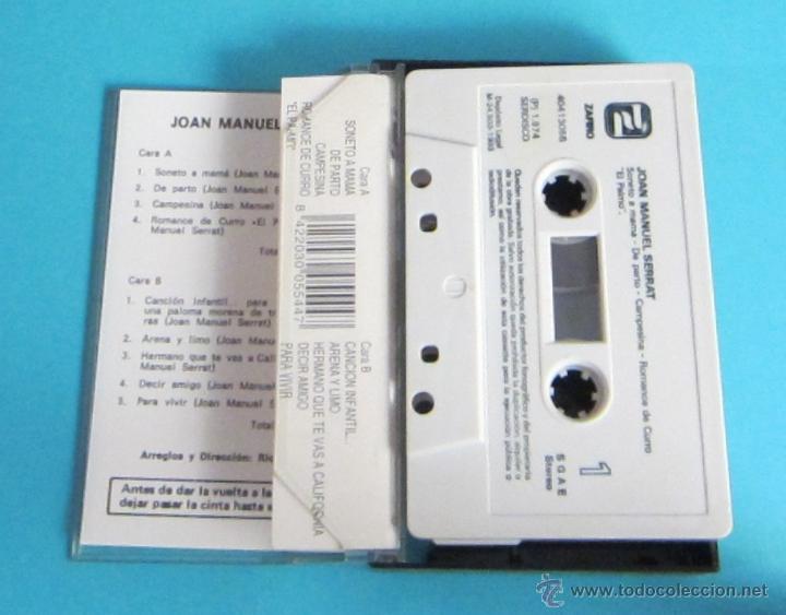 Casetes antiguos: JOAN MANUEL SERRAT - Foto 2