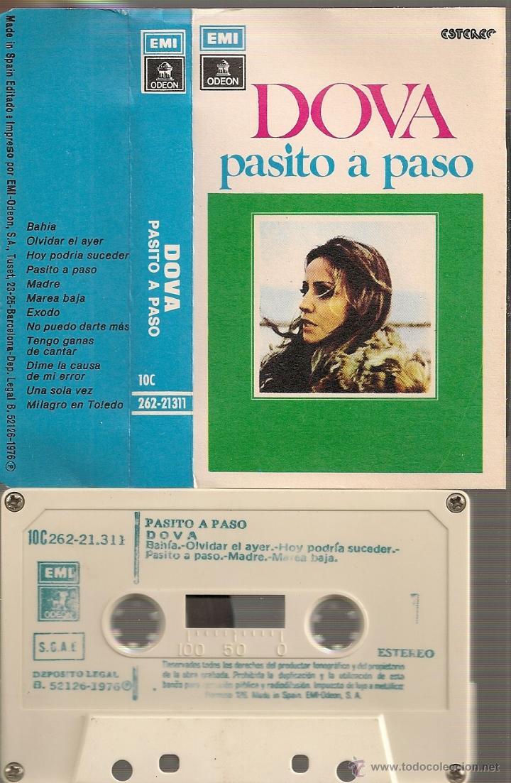 Casetes antiguos: DOVA - PASITO A PASO (CASSETTE EMI-ODEON 1976 SPAIN) - Foto 1