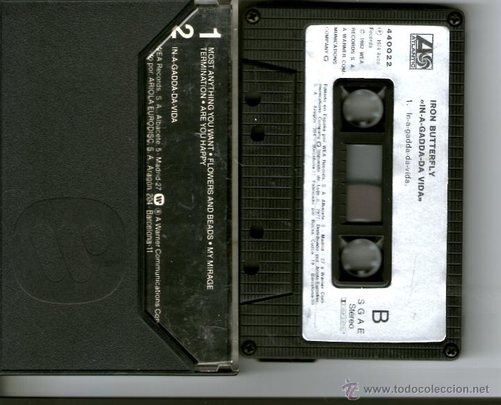 Casetes antiguos: IRON BUTTERFLY - IN A GADDA DA VIDA - Foto 2