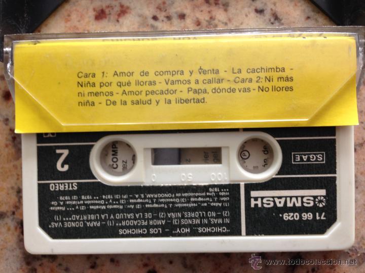 Casetes antiguos: CASETE CASSETTE LOS CHICHOS ... HOY VERSION ORIGINAL - Foto 2
