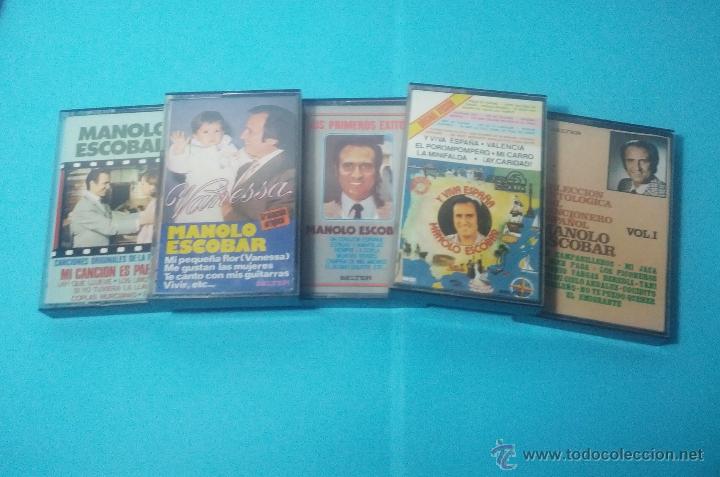 Casetes antiguos: Lote Cassettes Manolo Escobar - Foto 1