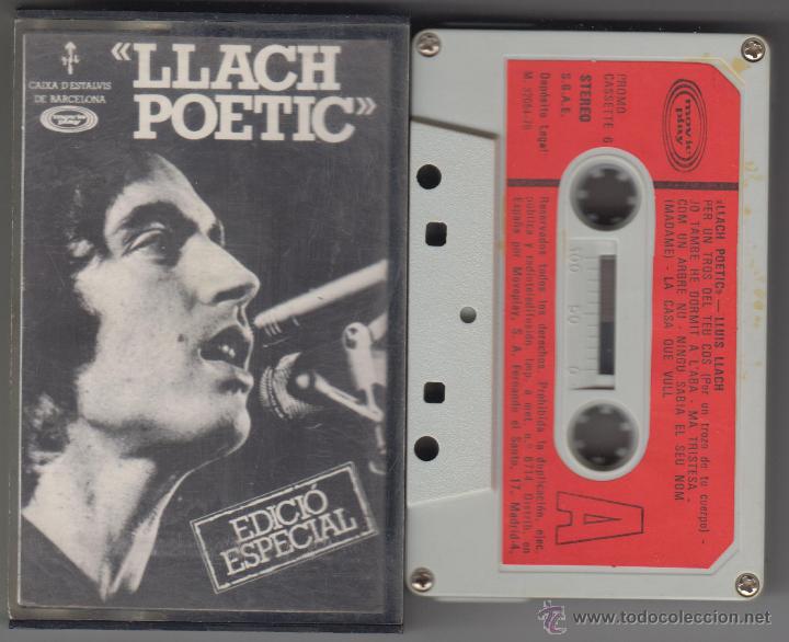 Casetes antiguos: Llu&iacute;s Llach cassette Llach Po&egrave;tic 1976 - Foto 1