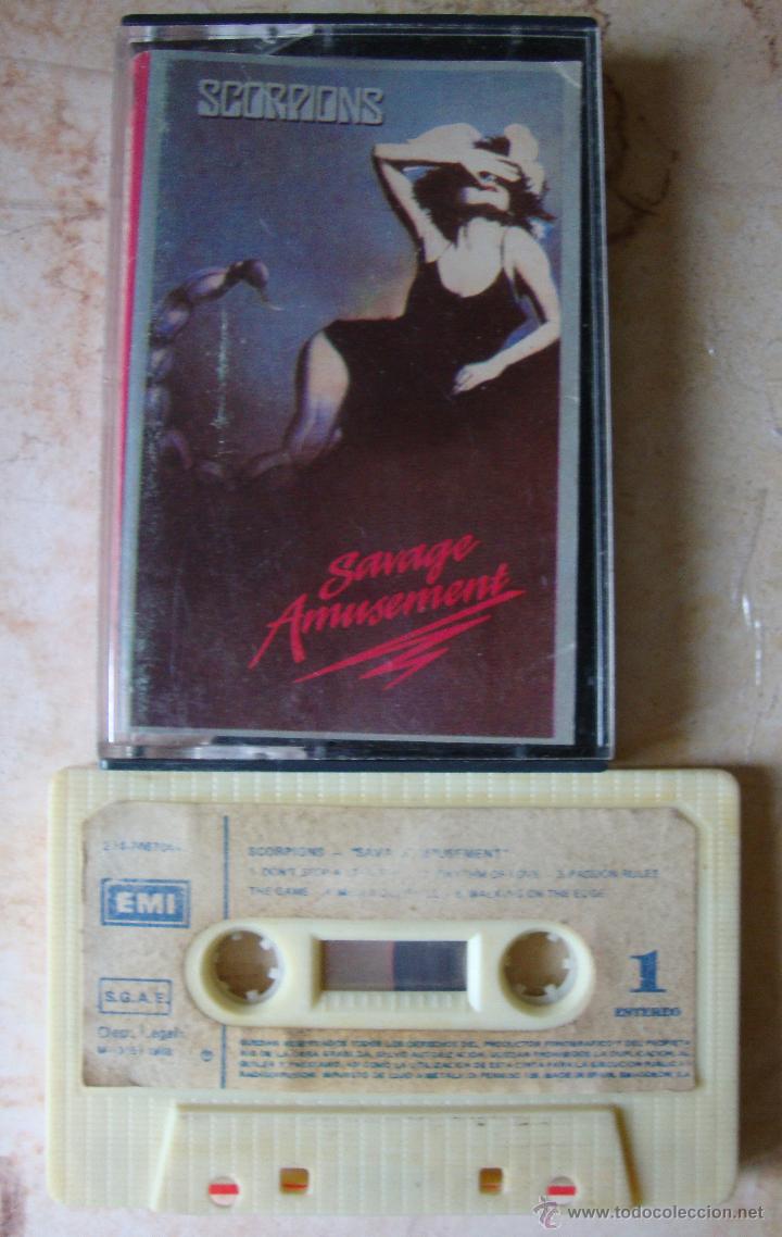 Casetes antiguos: SCORPIONS - SAVAGE AMUSEMENT - EDICION CASSETTE - Foto 1