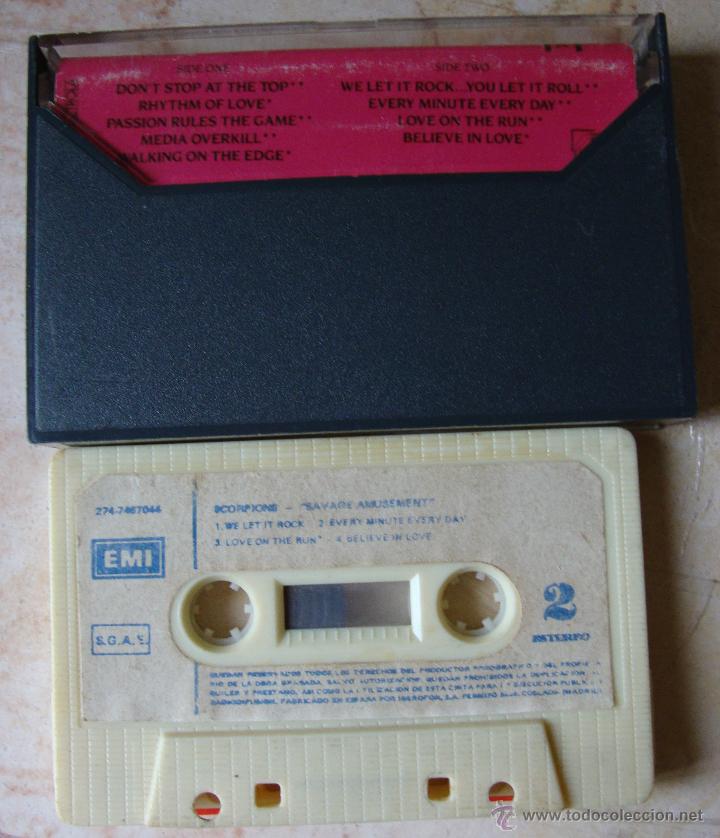 Casetes antiguos: SCORPIONS - SAVAGE AMUSEMENT - EDICION CASSETTE - Foto 2