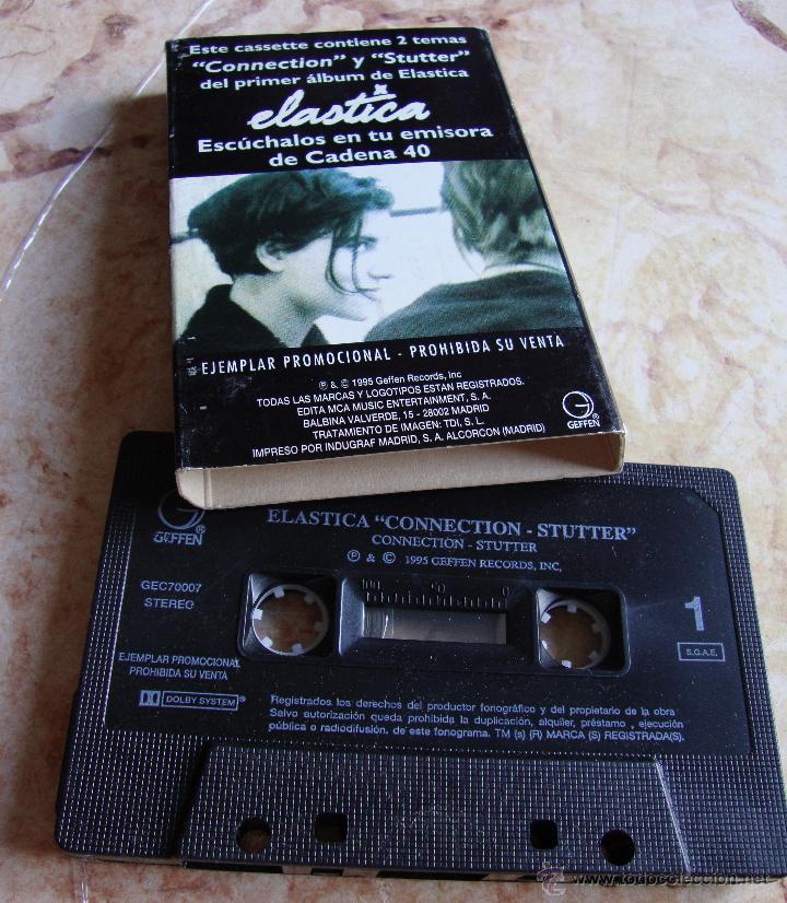 Casetes antiguos: ELASTICA - CASSETTE PROMO CONECTION / STUTTER - - Foto 2