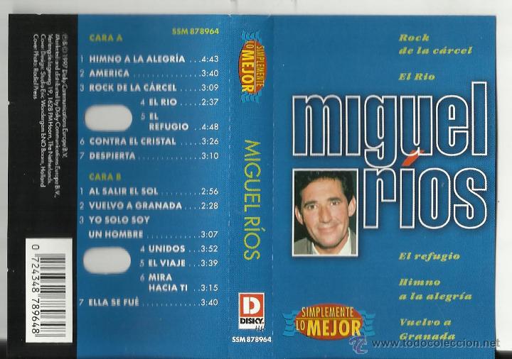 Casetes antiguos: MIGUEL RIOS casete SIMPLEMENTE LO MEJOR.1997 - Foto 1