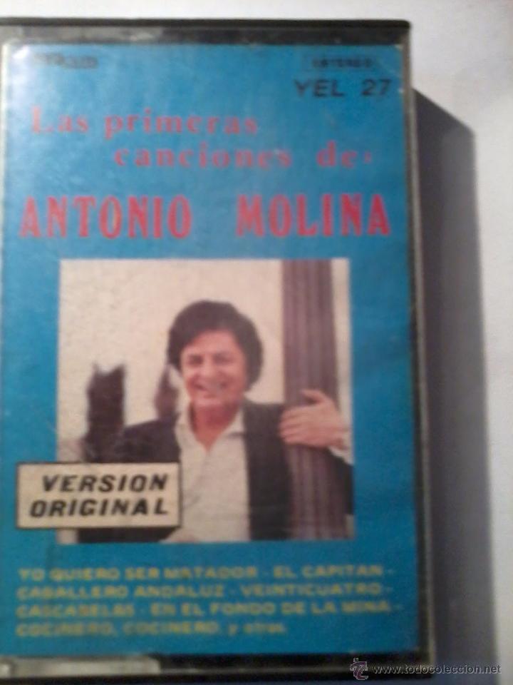 Casetes antiguos: LAS PRIMERAS CANCIONES DE ANTONIO MOLINA. VERSION ORIGINAL. C10F - Foto 1