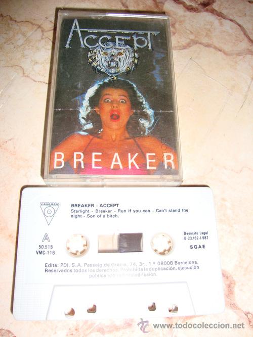 Casetes antiguos: ACCEPT - BREAKER - CASETTE - Foto 1