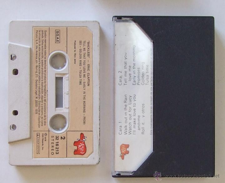 Casetes antiguos: ERIC CLAPTON CINTA CASETE BACKLESS CASSETTE - Foto 2