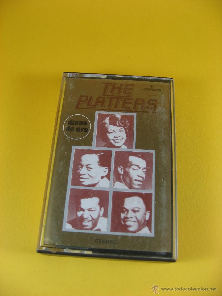 Casetes antiguos: MUSIC CASSETTE THE PLATTERS DISCO DE ORO - Foto 1