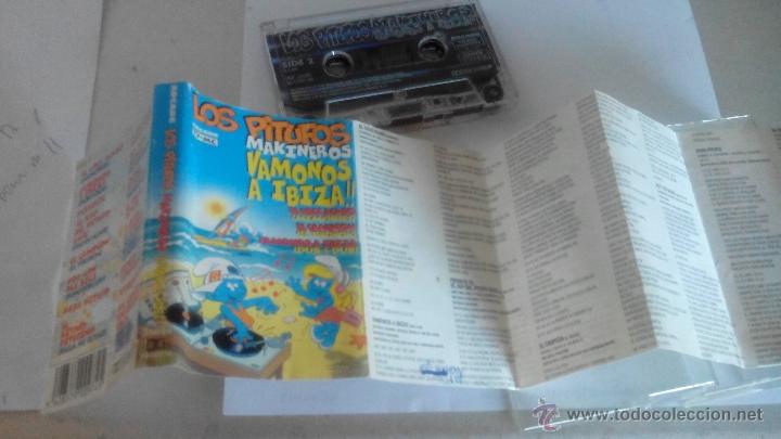 Casetes antiguos: LOS PITUFOS MAKINEROS -vamonos a ibiza - Foto 2