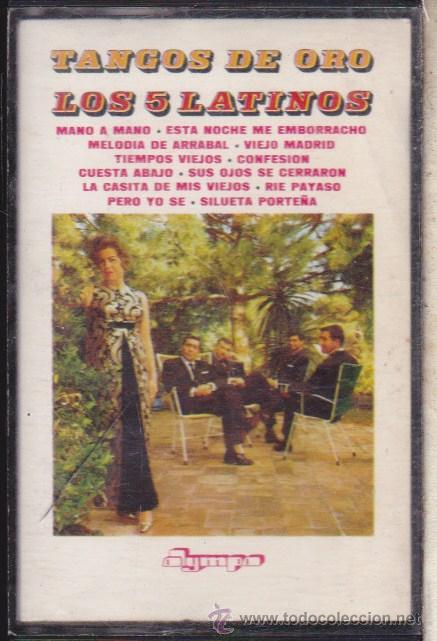 Casetes antiguos: TANGOS DE ORO , LOS 5 LATINOS  . - Foto 1