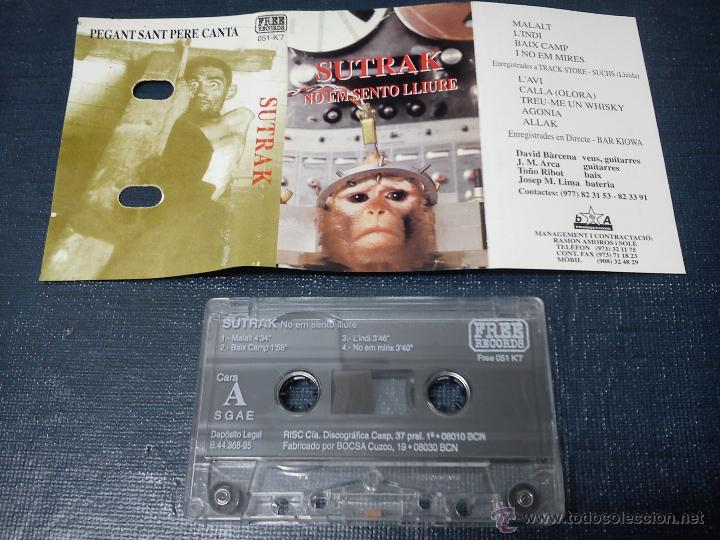 Casetes antiguos: SUTRAK -NO EM SENTO LLIURE- (1995) CASSETTE - Foto 2