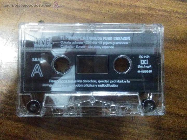 Casetes antiguos: EL PRINCIPE GITANO  DE PURO CORAZON  CASSETTE - Foto 3