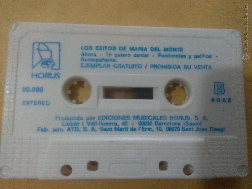 Casetes antiguos: MARIA DEL MONTE GRANDES EXITOS - Foto 2
