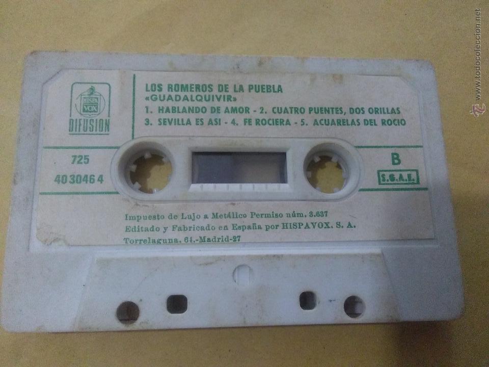 Casetes antiguos: LOS ROMEROS DE LA PUEBLA CASSETTE - Foto 2