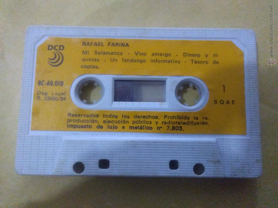 Casetes antiguos: RAFAEL FARINA CASSETTE - Foto 1