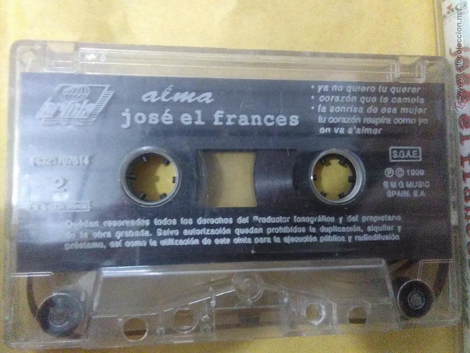 Casetes antiguos: JOSE EL FRANCES  ALMA CASSETTE - Foto 2