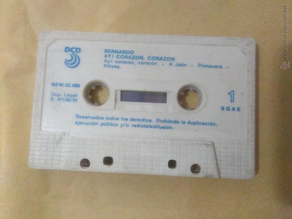 Casetes antiguos: BERNARDO AY! CORAZON,CORAZON   CASSETTE - Foto 1
