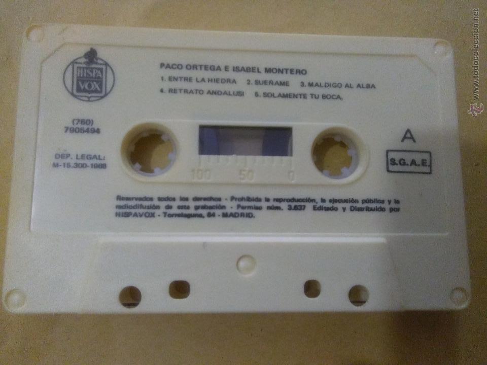 Casetes antiguos: PACO ORTEGA E ISABEL MONTERO  CASSETE - Foto 1