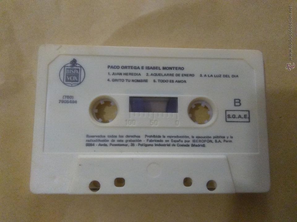 Casetes antiguos: PACO ORTEGA E ISABEL MONTERO  CASSETE - Foto 2