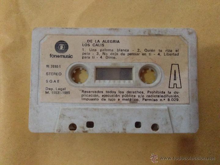 Casetes antiguos: LOS CALIS  ... DE LA ALEGRIA  CASSETTE - Foto 2