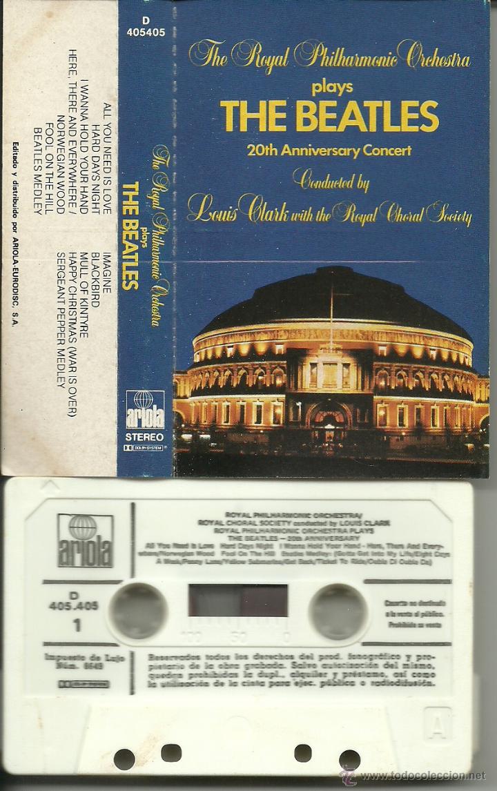 Casetes antiguos: THE ROYAL PHILLARMONICA ORCHESTRA PLAYS THE BEATLES 20 TH ANIVERSARY CONCERT CASETE