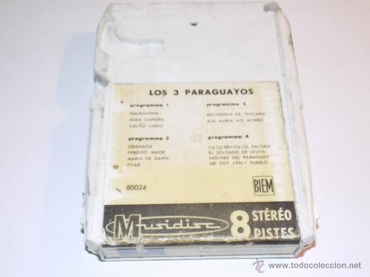 Casetes antiguos: STEREO 8- LOS 3 PARAGUAYOS - Foto 2