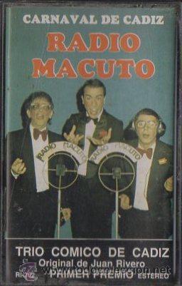 Casetes antiguos: CARNAVAL DE CADIZ. TRIO COMICO DE CADIZ. RADIO MACUTO.   CAR-1306
