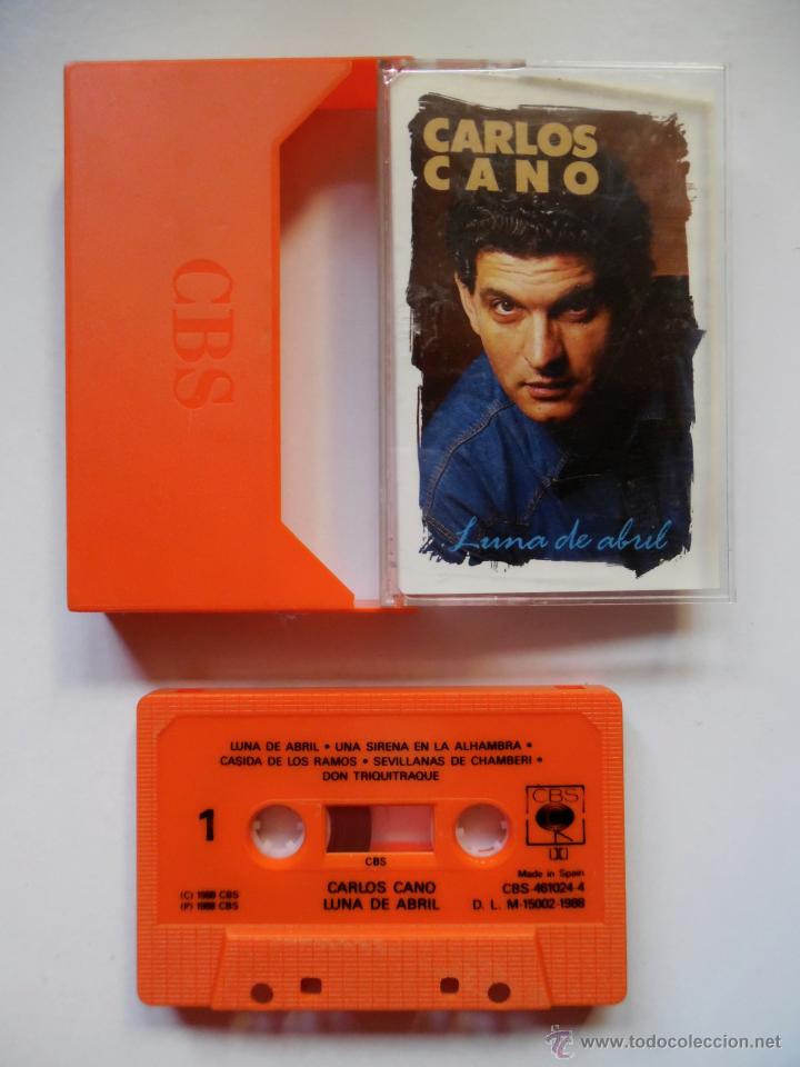 Casetes antiguos: Carlos Cano, Luna de abril, CBS, 1988. - Foto 1